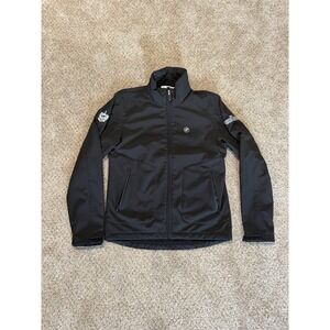 BMW Jacket Mens Medium Black 2013 Pebble Beach Crew Cup Golf Softshell